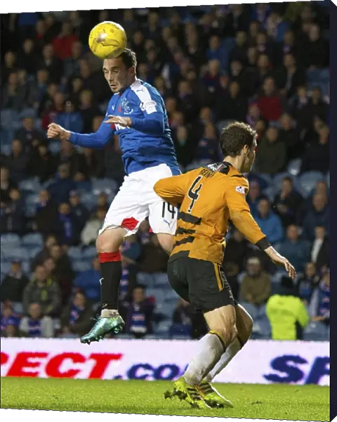 Nicky Clark Scores His Fourth Goal: Rangers Victory in Ladbrokes Championship Match vs Alloa Athletic at Ibrox Stadium