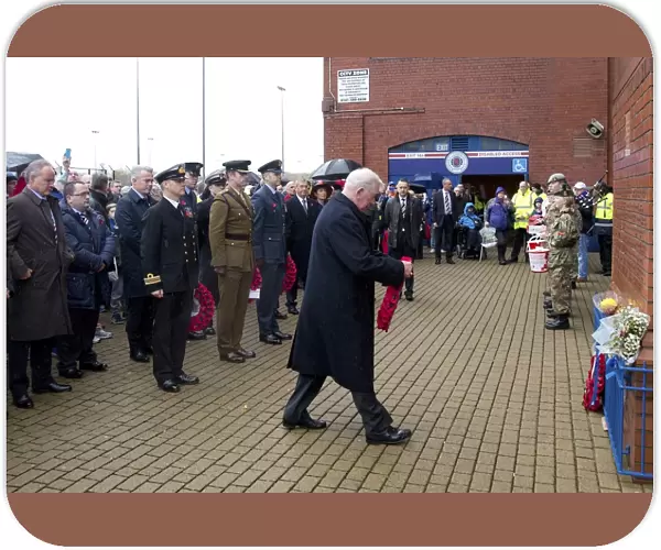 John Greig Pays Tribute at Ibrox Stadium: A Remembrance Day Homage to the Scottish Cup Winning Team of 2003