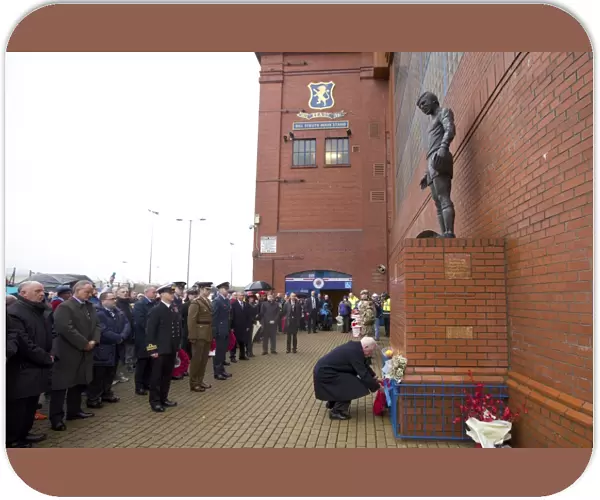 John Greig Honors Scottish Cup Champions at Ibrox Stadium: A Remembrance Day Tribute