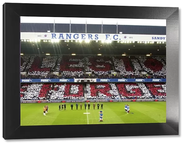 Rangers Football Club: A Tribute to Fallen Heroes - Remembrance Day in the Sandy Jardine Stand (Ladbrokes Championship: Rangers vs Alloa Athletic at Ibrox Stadium)