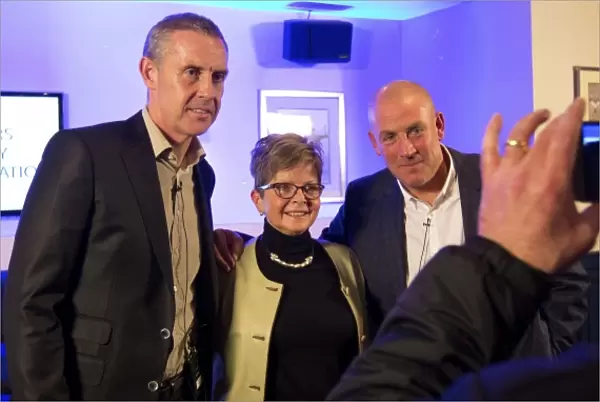 Scottish Cup Champions 2003: Mark Warburton and David Weir of Rangers Football Club at Charity Q&A