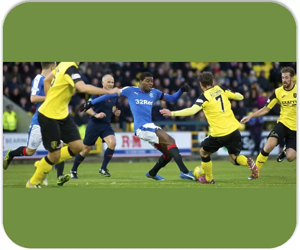 Rangers Nathan Oduwa in Action Against Livingston in the Ladbrokes Championship at Tony Macaroni Arena