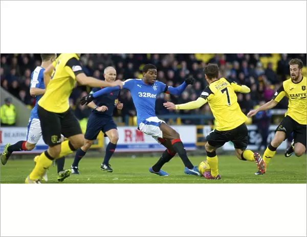Rangers Nathan Oduwa in Action Against Livingston in the Ladbrokes Championship at Tony Macaroni Arena
