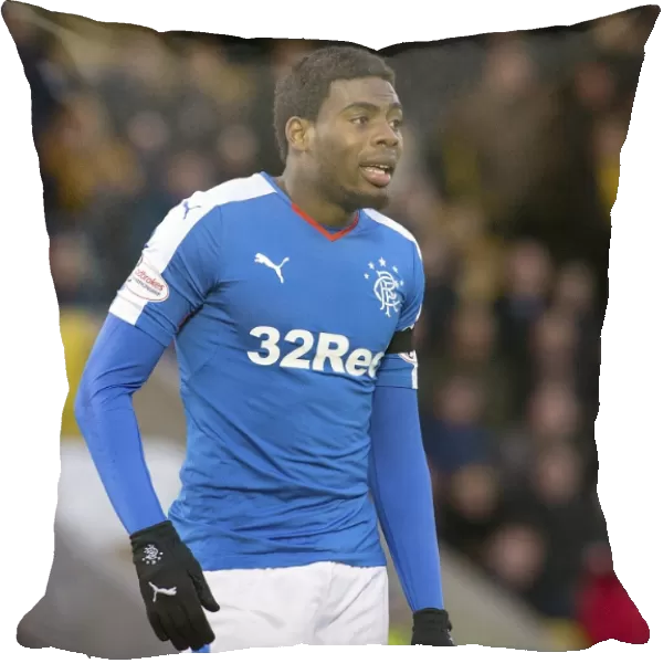 Rangers Nathan Oduwa Fights for Possession against Livingston in the Ladbrokes Championship at Tony Macaroni Arena