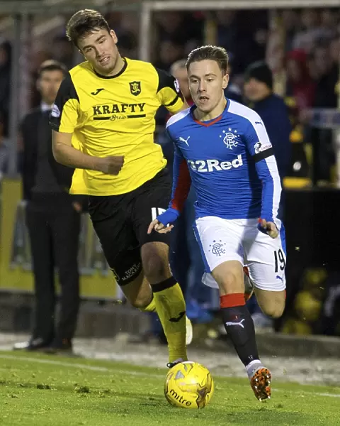 Rangers Barrie McKay in Action: Championship Battle against Livingston at Tony Macaroni Arena
