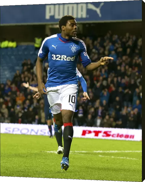 Thrilling Goal: Nathan Oduwa Scores for Rangers at Ibrox Stadium