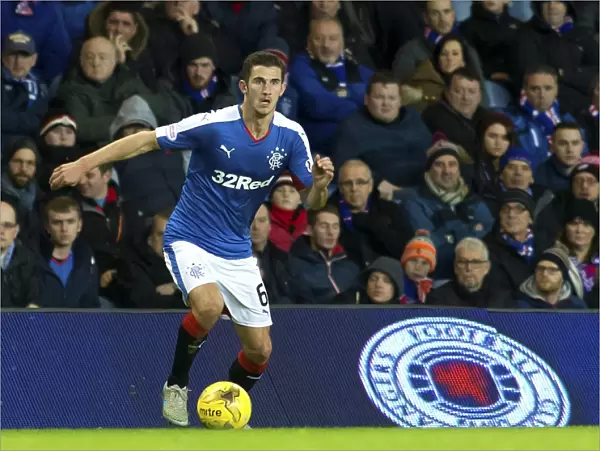 Dominic Ball at Ibrox Stadium: Rangers Defender in Action during the Ladbrokes Championship Match against Dumbarton (Scottish Cup Winners 2003)