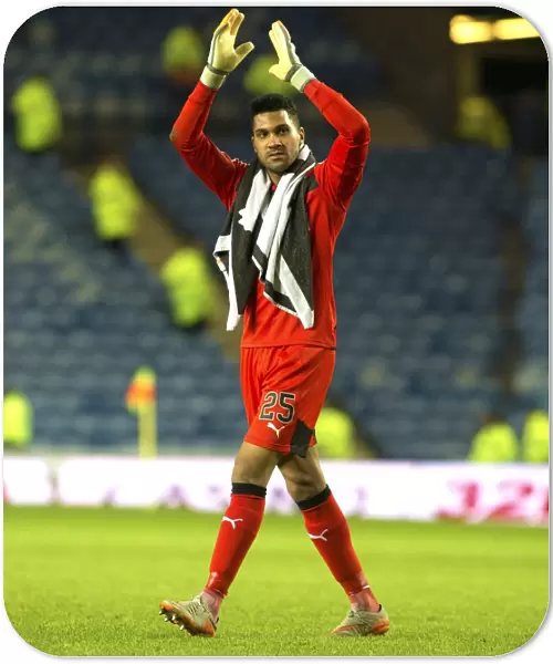 Wes Foderingham Protecting Ibrox: In Action Against Dumbarton in Ladbrokes Championship