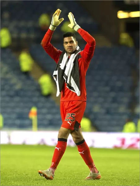 Wes Foderingham Protecting Ibrox: In Action Against Dumbarton in Ladbrokes Championship