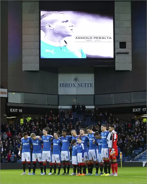 Rangers Football Club Honors Arnold Peralta with a Moment of Silence at Ibrox Stadium - Scottish Cup Champions 2003