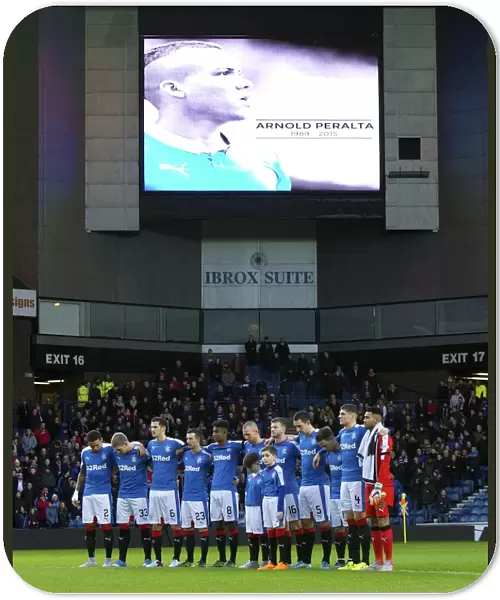 Rangers Football Club Honors Arnold Peralta with a Moment of Silence at Ibrox Stadium - Scottish Cup Champions 2003