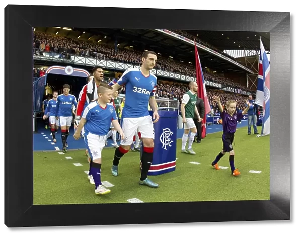 Scottish Cup Victory: Champions Celebrate with Captain Lee Wallace and Rangers Mascots at Ibrox Stadium (2003)