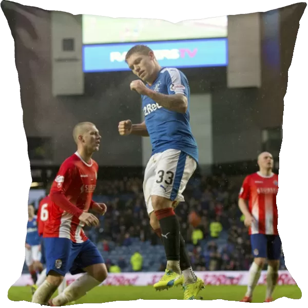 Rangers Martyn Waghorn Scores Hat-trick of Penalty Goals: William Hill Scottish Cup, Round 4 - Rangers vs. Cowdenbeath at Ibrox Stadium