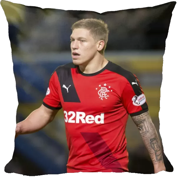 Rangers Martyn Waghorn in Action: Championship Clash at Cappielow Against Greenock Morton
