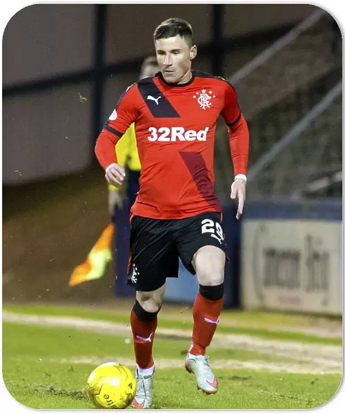 Rangers Michael O'Halloran in Action at Starks Park Against Raith Rovers in the Ladbrokes Championship