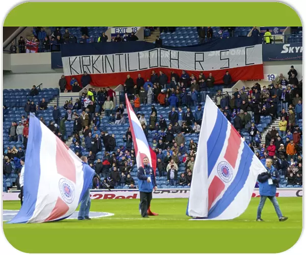 Fifth Round Scottish Cup Clash: Passionate Rangers Fans at Ibrox Stadium