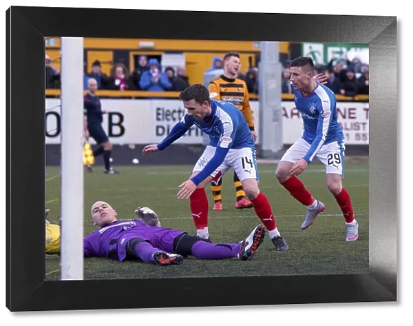 Rangers O'Halloran Celebrates Goal in Ladbrokes Championship Match