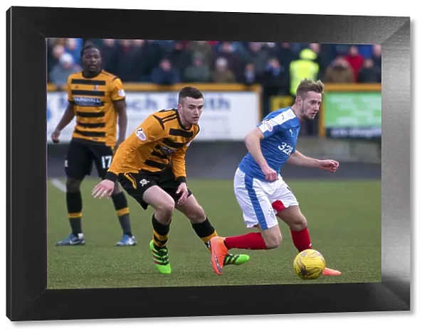 Rangers Billy King in Action: A Battle at Indodrill Stadium against Alloa Athletic (Ladbrokes Championship)
