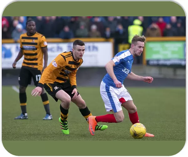 Rangers Billy King in Action: A Battle at Indodrill Stadium against Alloa Athletic (Ladbrokes Championship)