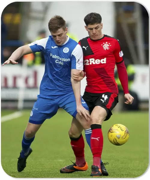 Rangers Rob Kiernan in Action at Queen of the South's Palmerston Park during Championship Match