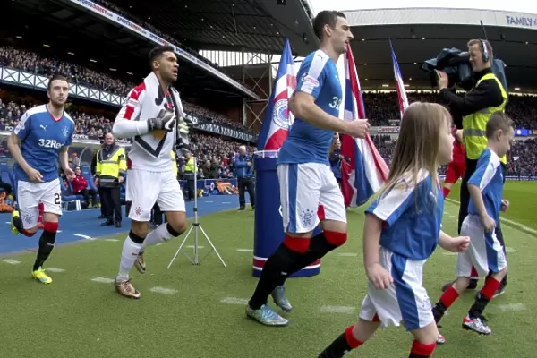 2003 Scottish Cup Victory: Champions Lee Wallace and Rangers Mascots Celebrate at Ibrox Stadium