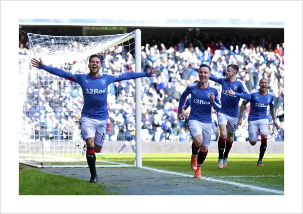 Euphoria at Ibrox: Harry Forrester's Thrilling Goal Celebration in Scottish Cup Quarterfinal