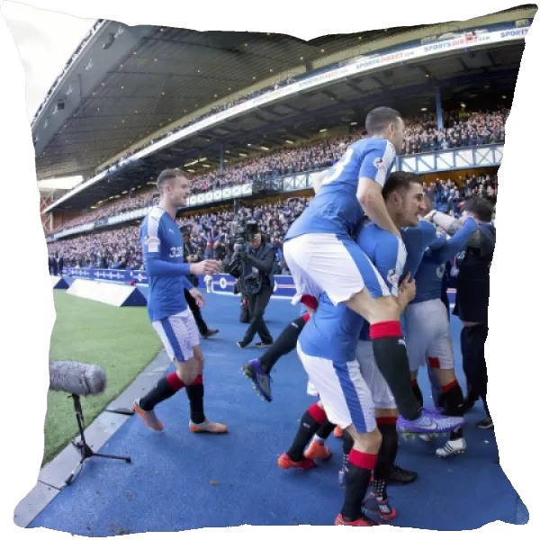 Rangers Football Club: Harry Forrester's Euphoric Goal Celebration - William Hill Scottish Cup Quarterfinal Victory at Ibrox Stadium