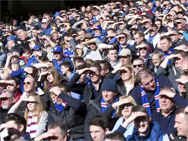 Sunny Ibrox Stadium: Rangers Fans Bask in the Glory during the 2003 Scottish Cup Quarterfinal vs Dundee