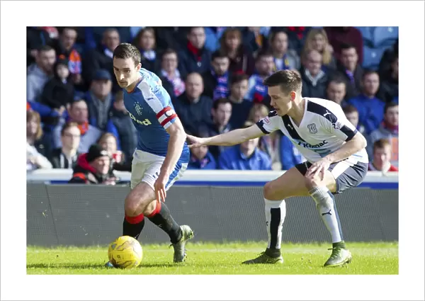 Rangers Captain Lee Wallace in Scottish Cup Quarterfinal Glory at Ibrox Stadium