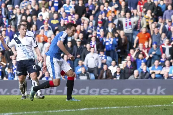 Rangers Lee Wallace Scores the Fourth Goal: Scottish Cup Quarterfinal Victory at Ibrox Stadium (2003)