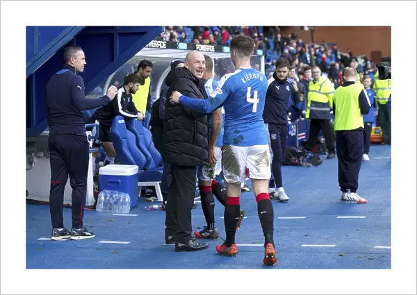 A Moment of Sportsmanship: Rob Kiernan and Mark Warburton's Handshake in the Scottish Cup Quarterfinal at Ibrox Stadium