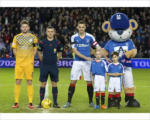 Rangers Football Club: 2003 Scottish Cup Victory - Captain Lee Wallace and Mascots Celebrate at Ibrox Stadium