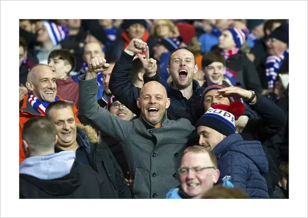 Rangers FC: Ibrox Stadium - Ecstatic Fans Celebrate Championship Victory over Greenock Morton (Scottish Cup Champions 2003)