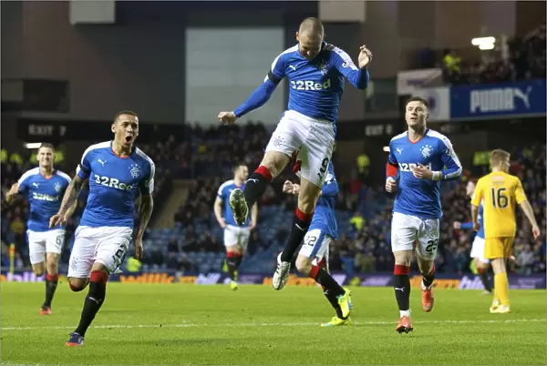 Rangers Kenny Miller's Double Strike: A Glorious Moment in the Epic Rangers vs. Greenock Morton Championship Clash at Ibrox Stadium