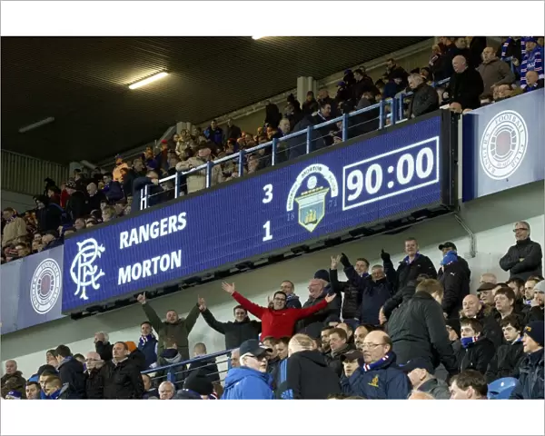Rangers vs. Greenock Morton: Ibrox Stadium - Ladbrokes Championship Match Scoreboard (Scottish Cup Champions 2003)