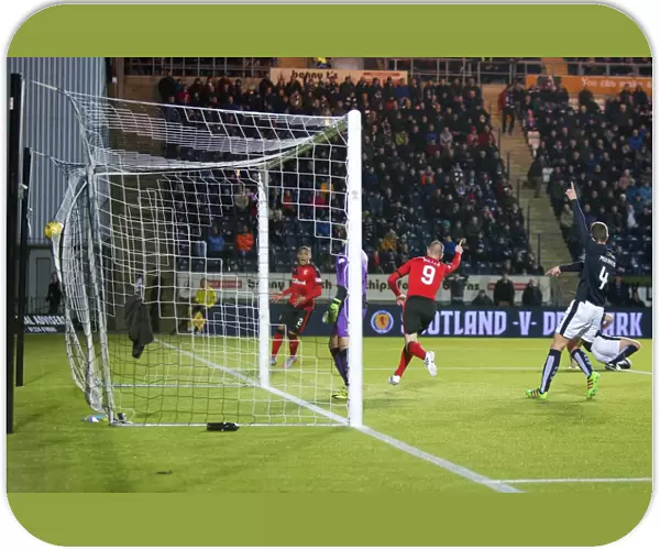 Rangers Kenny Miller Ecstatically Celebrates Goal in Ladbrokes Championship: Falkirk vs Rangers at Falkirk Stadium