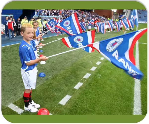 Rangers Flag Bearers in Action: Champions League Second Qualifying Round vs FBK Kaunas (0-0)