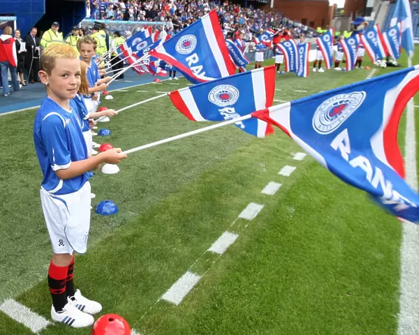 Rangers Flag Bearers in Action: Champions League Second Qualifying Round vs FBK Kaunas (0-0)