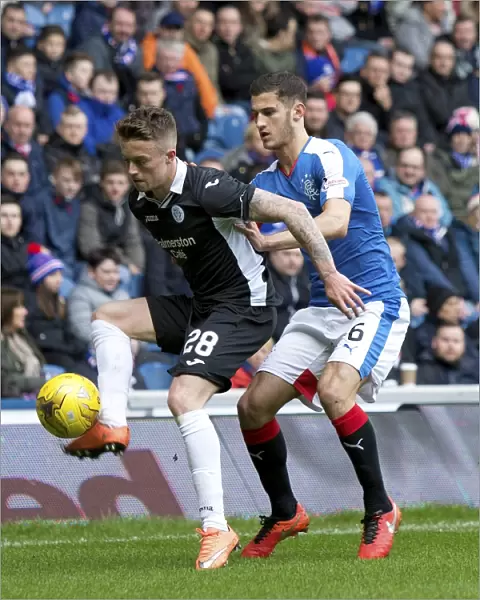 Intense Rivalry: Ball vs. Oliver at Ibrox Stadium - Rangers vs. Queen of the South, Ladbrokes Championship