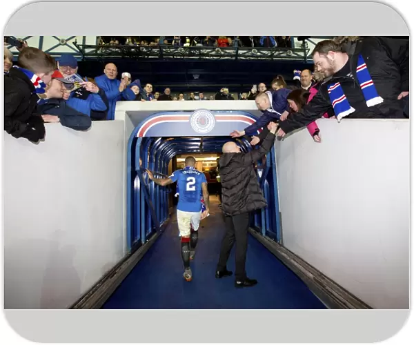 Mark Warburton and Rangers Fans Celebrate Championship Win at Ibrox Stadium