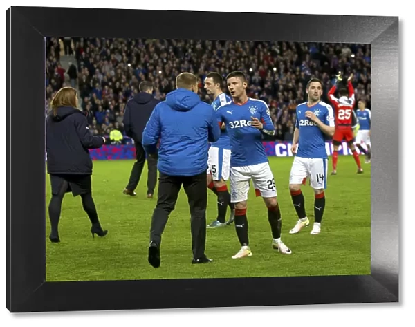Michael O'Halloran's Euphoric Goal: Rangers Football Club Wins the Ladbrokes Championship at Ibrox Stadium