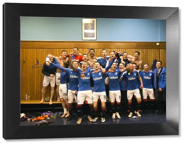 Rangers Football Club: Champions Triumph in Ibrox Stadium's Home Dressing Room (2003)