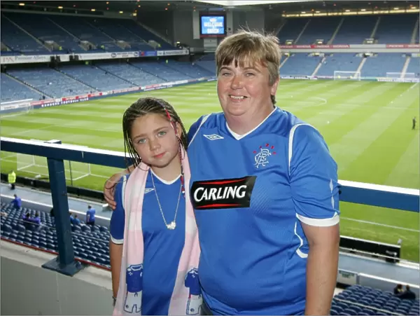 Ann and Leann Seery's Exuberant Celebration: Rangers 2-0 Hearts at Ibrox