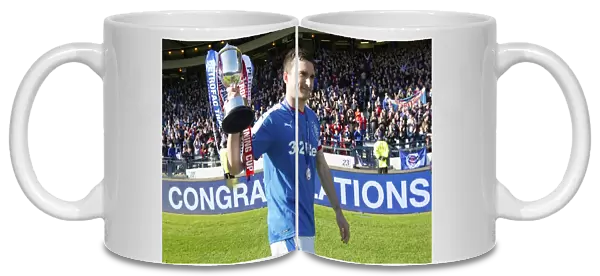 Lee Wallace's Glory: Rangers Captain Lifts the Petrofac Training Cup at Hampden Park (2003)