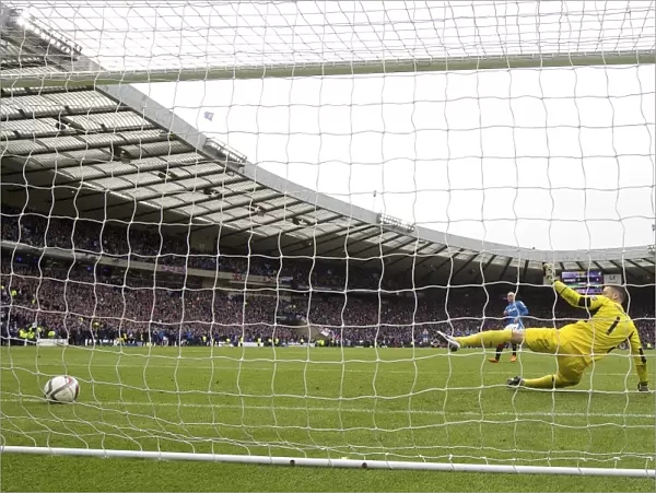 Rangers Nicky Law Scores the Thrilling Penalty Win in the 2003 Scottish Cup Semi-Final Against Celtic at Hampden Park