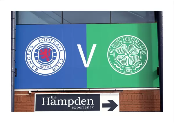 Scottish Cup Semi-Final at Hampden Park: Rangers vs Celtic - William Hill Signage