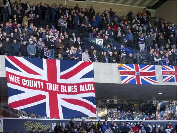 Rangers fans during the William Hill Scottish Cup Semi Final at Hampden Park, Glasgow