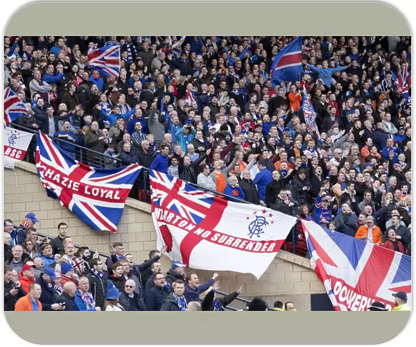 The Epic Scottish Cup Semi-Final Showdown at Hampden Park (2003): A Sea of Passionate Rangers Fans - Rangers FC's Triumphant Crowd