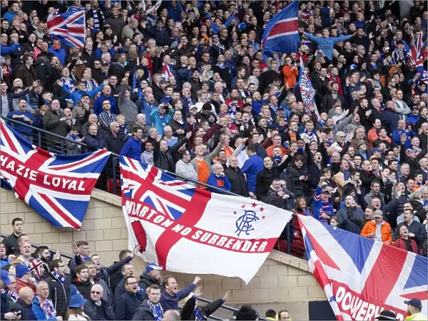 The Epic Scottish Cup Semi-Final Showdown at Hampden Park (2003): A Sea of Passionate Rangers Fans - Rangers FC's Triumphant Crowd
