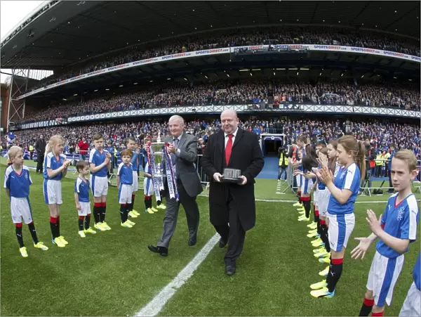 Rangers FC Triumphs: Ladbrokes Championship Trophy Parade at Ibrox Stadium